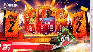 INSANE BRAND NEW HEADLINERS TEAM 2  FIFA 20 ULTIMATE TEAM [upl. by Irovi]