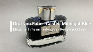 Graf von FaberCastell Midnight Blue  Review mit Test [upl. by Oatis156]