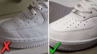 How To Get Creases Out Of Nike Air Force 1s BEST WAY [upl. by Dare]