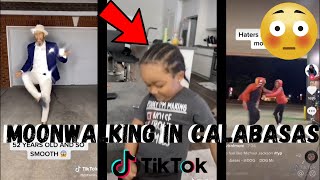 Moonwalking in Calabasas TikTok Compilation  DDGs Dance [upl. by Noeht]