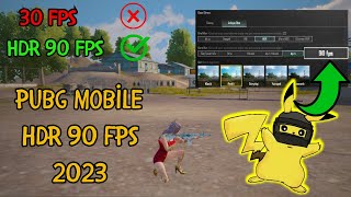 HDR 90 FPS YAPMA 2023  BU AYARLA HİLE GİBİ OLACAKSIN  PUBG MOBİLE [upl. by Ahsok]