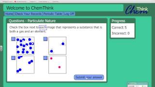 ChemThink Particulate Nature Questions  How to answer ChemThink types of questions  Part 1 [upl. by Neve]