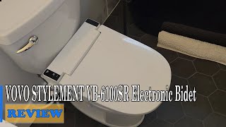 VOVO STYLEMENT VB6100SR Electronic Bidet Review  Toilet seat Is it worth it [upl. by Hessney322]