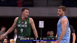 Mexico vs Uruguay  Clasificacion copa mundial de basquetbol  26  02  2023 [upl. by Telimay]