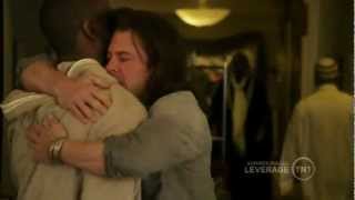 Leverage S4 eliot and hardison hug each other [upl. by Aidahs]