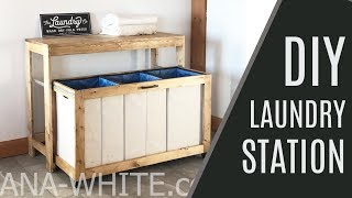 DIY Space Saving Laundry Station [upl. by Fedak]