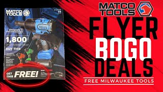 Matco Flyer BOGO Deals and Free Milwaukee Tools [upl. by Welton375]