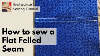 How to Sew a Flat Felled Seam Flat Fell Seam [upl. by Josias]