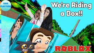 Ride a Box down Stuff in Roblox – Craziest ride ever [upl. by Obnukotalo]