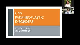 Neuro Lecture Paraneoplastic Syndromes with Dr John Herbst [upl. by Mitchel]