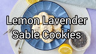 Lemon Lavender Sable Cookies  The Best Recipe for French Lavender Cookies [upl. by Patnode473]