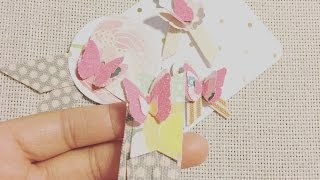 DIY  Canvas Layered Embellishments [upl. by Emanuele]