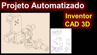 Projeto Automatizado Inventor CAD 3D  Parte 01 [upl. by Tenner]