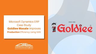 Microsoft Dynamics ERP  Case Study  Goldiee Masale Improves Production Efficiency Using NAV [upl. by Liagaba]