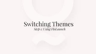 Switching Between Themes Part 1 [upl. by Jaycee]