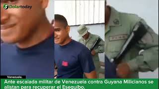 Ante escalada militar de Venezuela contra Guyana Milicianos se alistan para recuperar el Esequibo [upl. by Nosmas]