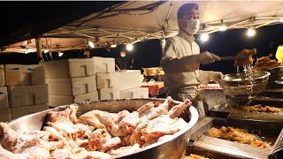 深夜3時に100人の大行列！鶏肉300kgが売れる唐揚げ屋台の開店準備に密着 八戸 舘鼻岸壁市場 朝市 [upl. by Duleba]