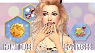 HOW TO USE CAS POSES for thumbnails amp edits  Sims 4 Tutorial [upl. by Nylidam]