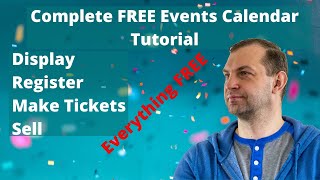 Complete Events Calendar Tutorial  FREE version [upl. by Rhodie]