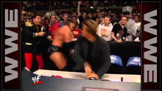 Arnold Schwarzenegger punches Triple H SmackDown [upl. by Seton]