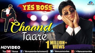 Chaand Tare  HD VIDEO  Shah Rukh Khan amp Juhi Chawla  Yes Boss  90s Songs [upl. by Etnaed]