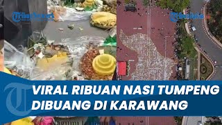 Viral Ribuan Nasi Tumpeng Dibuang seusai Pecahkan Rekor Muri di HUT Karawang Ini Klarifikasi Pemkab [upl. by Skyler656]