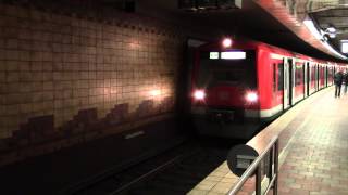 S Bahn Hamburg Ausfahrt aus dem Hauptbahnhof [upl. by Perni495]