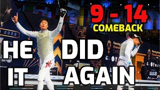 Cheung Ka Long makes INCREDIBLE World Championship COMEBACK [upl. by Enylodnewg683]