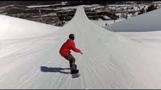 FirstEver Double Super Pipe Snowboard Session [upl. by Yolane858]