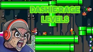 Beating Dashies Rage Levels 6   Super Mario Maker [upl. by Freiman97]