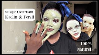 MASQUE CICATRISANT  KAOLIN amp PERSIL [upl. by Ycats]