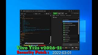 VIVO Y12S V202621 New Security PattternFRP Lock Remove Hydra Dongle [upl. by Emoryt]