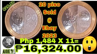 2020 PHILIPPINES 20 Piso NGC Bimetallic NGC Coin Uncirculated UNC SOLD ON EBAY 2650 [upl. by Rentschler]