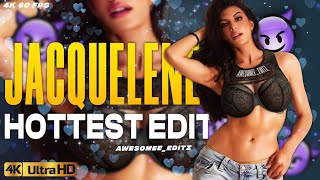 Jacqueline Fernandez Edit 4k 60fps   Lat Lag Gayee audio edit  Hot edition 🌸 [upl. by Aikemit]