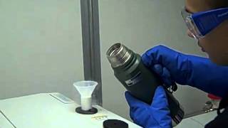 Filling the MCT detector with liquid nitrogen at ALS BL541 [upl. by Koffler]