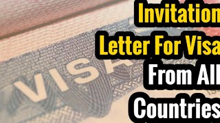 How to Make Visa Invitation Letter  Business Invitation  Family Invitation  Visit Visa [upl. by Kizzie854]