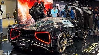 Lotus Evija electric sports car show 4K [upl. by Relluf593]