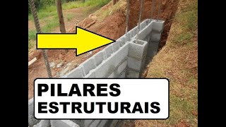 PILARES COM BLOCOS ESTRUTURAIS [upl. by Dare]