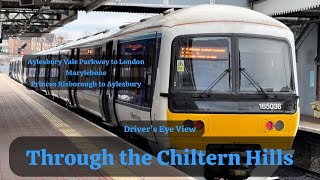 Through the Chiltern Hills Aylesbury VPMarylebone  P RisboroughAylesbury  DRIVERS EYE VIEW [upl. by Dremann]