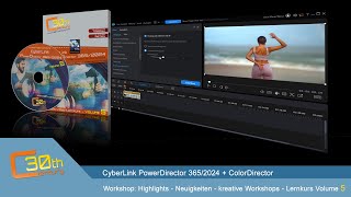 Highlights zum Video Lernkurs Volume 5 für CyberLink PowerDirector 365 [upl. by Hooper]