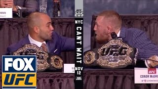 Watch the full UFC 205 press conference  Alvarez vs McGregor [upl. by Aicargatla]