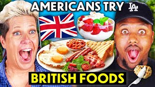 Americans Try Iconic British Food For The First Time [upl. by Rebmac]