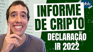 Informe de rendimentos na exchange como declarar criptomoedas 2022 Binance FTX e outras [upl. by Kimon295]