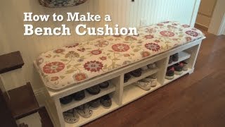 How to Make a Bench Cushion [upl. by Vergne]