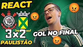 REACT CORINTHIANS 3x2 SANTO ANDRÉ  PAULISTÃO 2024  GOL NO FINAL GARANTE VITÓRIA PARA O CORINTHIA [upl. by Avivah]