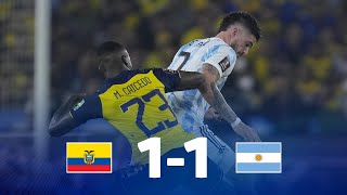 Eliminatorias  Ecuador 11 Argentina  Fecha 18 [upl. by Capon271]