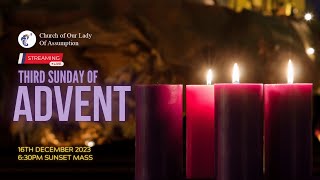 Saturday  3rd Sunday of Advent Mass Church of Our Lady of the Assumption BSB [upl. by Candace]