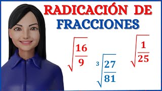 EJEMPLOS DE RADICACIÓN DE FRACCIONES [upl. by Enirual812]