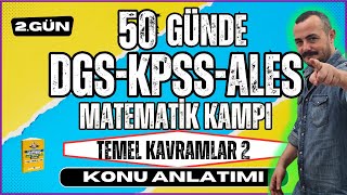 Temel Kavramlar 2  KPSSDGSALES Matematik Konu Anlatımı  50 Günde KPSSDGSALES Matematik Kampı [upl. by Cynthla604]