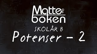 Potenser lektion 2  Skolår 8 [upl. by Nitaf]